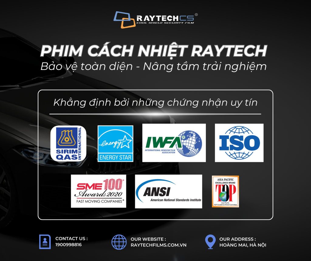 Dán phim cách nhiệt Raytech tại Hà Nội
